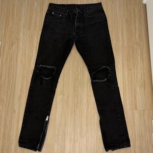 MNML Black Ripped Skinny Jeans